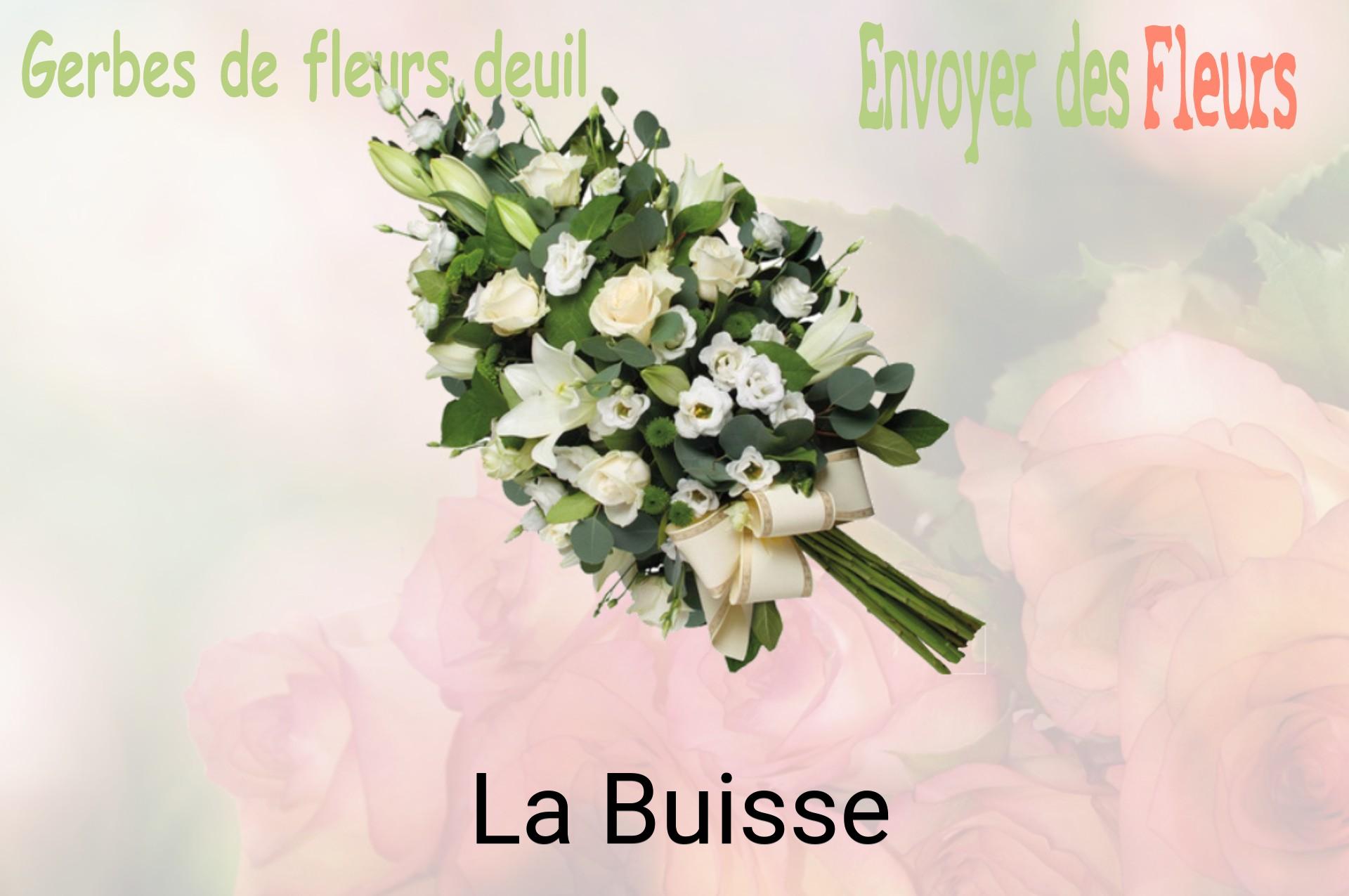 Gerbe de fleurs de deuil livrée à La Buisse